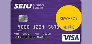 Illustration of SEIU Rewards Visa Card